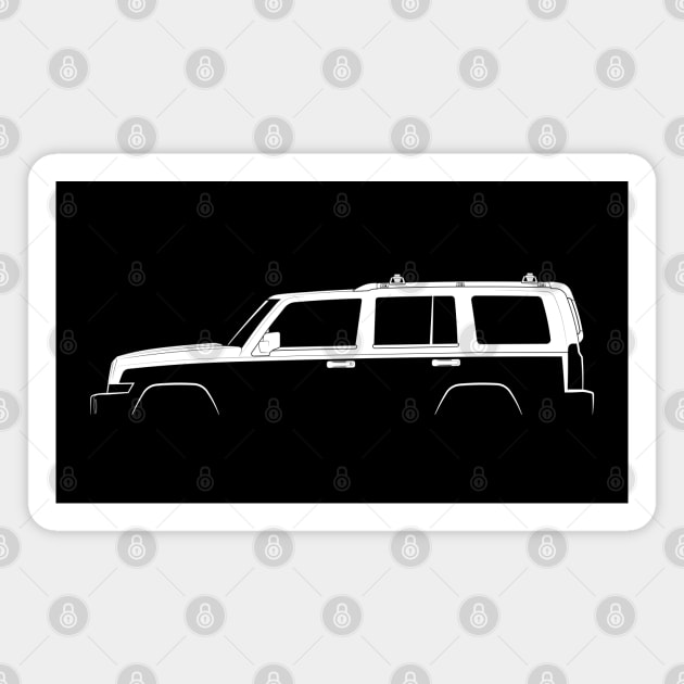 Jeep Commander Silhouette Magnet by Car-Silhouettes